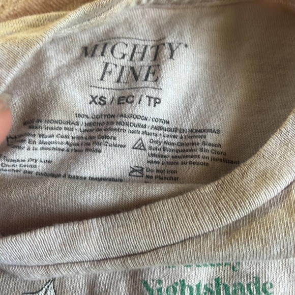 His is a XS t shirt from mighty fine - Picture 2 of 2